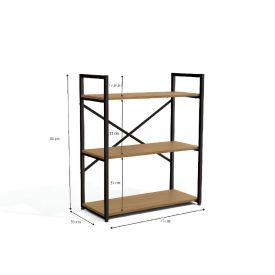 Estante Baixa 3 Prateleiras Havan Casa - Freijó