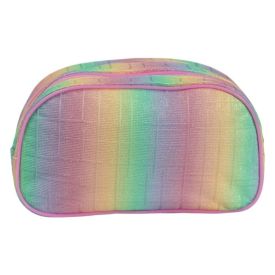 Estojo Canoa Arco-Íris Kit Style - Degradê Glitter