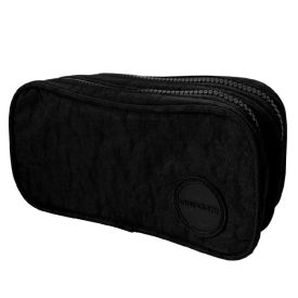 Estojo Escolar Duplo Crinkle Preto Viniforte - 31869