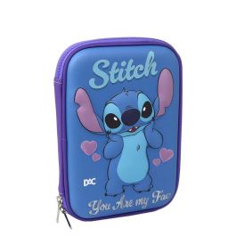 Estojo Infantil 3D Stitch Dac - Azul