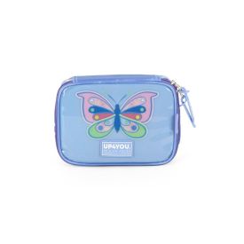 Estojo Infantil Retangular Borboleta Luxcel - Colorido