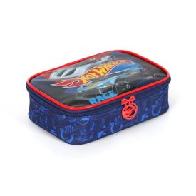 Estojo Retangular Infantil Hot Wheels Luxcel - Sortido
