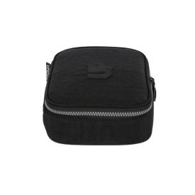 Estojo Retangular Juvenil Crinckle Luxcel - Preto 