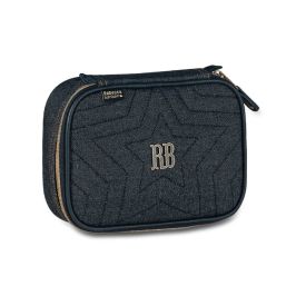 Estojo Retangular Juvenil Rb Jeans Clio Style - Preto 