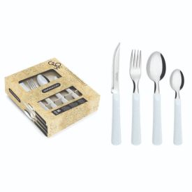 Faqueiro Glow Simonaggio 16 Peças - Branco