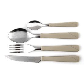 Faqueiro Tramontina New Kolor Aço Inox 24 Peças - Cinza