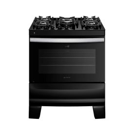Fogão De Piso 5 Bocas Atlas Agile Glass Up Preto - Bivolt