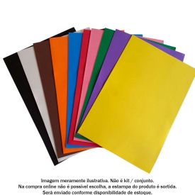 Folha De E.V.A.Lisa 40X60cm Vini Escolar - Sortido