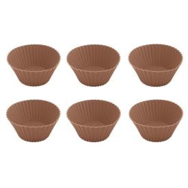 Forma de Cupcake 6 Peças Basic Havan Casa - Mocha Mousse