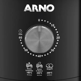 Fritadeira Air Fryer Arno Ultra Mecânica 4,2L Preta UFRP