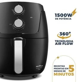 Fritadeira Air Fryer Britânia 4,2 Litros Revestimento Dura Mais BFR37