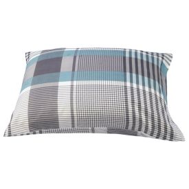 Fronha Avulsa Microfibra Estampada Havan Casa - Pedro Xadrez Cinza