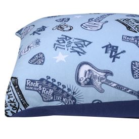 Fronha Avulsa Malha Estampada Havan Casa - Rock Azul Denim