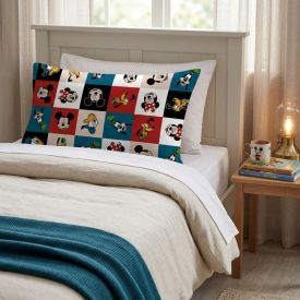 Fronha Estampada 48X68cm Disney - Mickey Xadrez
