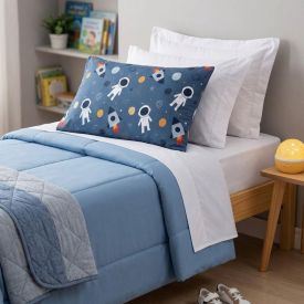 Fronha Infantil 100% Algodão Estampada Havan Kids - Space Jeans