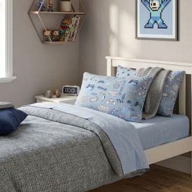 Fronha Avulsa Infantil Microfibra Havan Kids 1 Pç - Gaming Azul