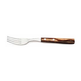 Garfo De Mesa Inox Polywood Tramontina - Castanho