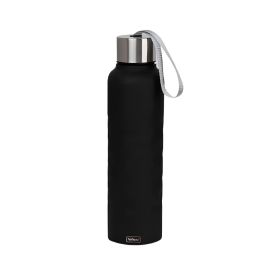 Garrafa Squeeze Inox Com Alça Top 750Ml - Preto