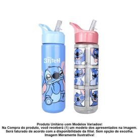 Garrafa Squeeze Pet Flip Stitch Plasduran 700Ml - Sortido