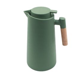 Garrafa Térmica Com Cabo De Madeira 1 Litro Havan Casa - Verde