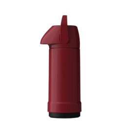 Garrafa Térmica Glt Pressão Lisa 1 Litro Invicta - Vermelho Intenso