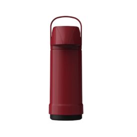 Garrafa Térmica Glt Pressão Lisa 1 Litro Invicta - Vermelho Intenso