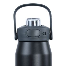 Garrafa Térmica Isomax 750Ml Aço Inoxidável Nautika - Preta