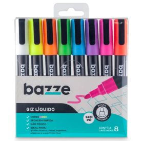 Giz Líquido 8 Cores Bazze - 904713