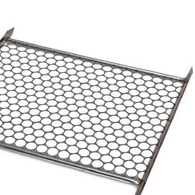 Grelha Moeda 38 X 48Cm Aço Inox P/ Peixe E Carnes Utilmil - CR 559