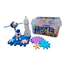 Blocos Espaciais Construção Com Engrenagem Steam Nettoy - 40049
