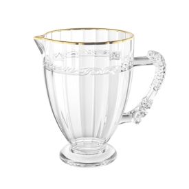 Jarra de Cristal Imperial com Filete Dourado Lyor - 1,3 Litros