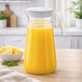 Jarra de Plástico com Tampa Belly Ou 1,8 Litros - Branco