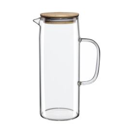 Jarra de Vidro Doppio com Tampa de Bambu Hauskraft - 1,2 Litros