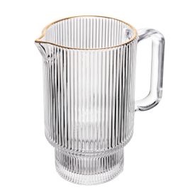 Jarra De Vidro Com Filete Dourado Lines Wolff - 900ml