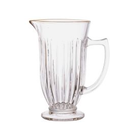 Jarra De Vidro Com Filete Dourado Melina Hauskraft - 1 Litro