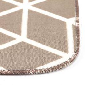 Jogo De Banheiro 3 Peças Tecil Antiderrapante Pop - Geo Bege