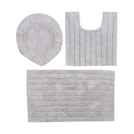 Jogo De Banheiro 3 Peças Turim Havan Casa - Cinza Ice