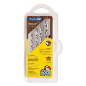 Jogo De Brocas Para Concreto 4 Peças Tramontina - 43408/510