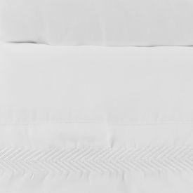 Jogo de Cama Bordado Queen Havan Casa 4 pçs - Branco