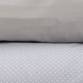 Jogo de Cama Casal Percal Buona Fortuna 3 pçs - Poa Prata