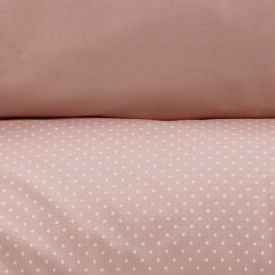 Jogo de Cama Casal Percal Buona Fortuna 3 pçs - Poa Rosa