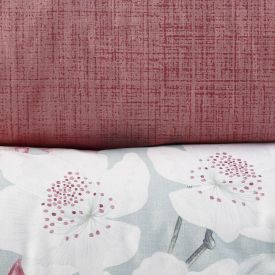 Jogo De Cama Casal Percal 200 Fios Buona Fortuna 3 Pçs  - Textura Isis Rosa