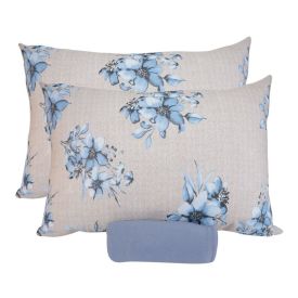 Jogo de Cama Casal Malha Solecasa Havan Casa 3 pçs - Crepúsculo Azul Jeans