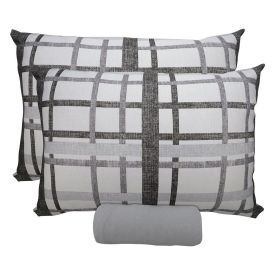 Jogo de Cama Casal Malha Solecasa Havan Casa 3 pçs - Trama Urbana Cinza