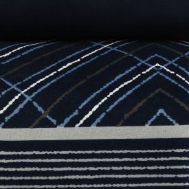 Jogo De Cama Casal Micropercal Havan Casa 4 Pçs - Marinhos Listra Marinho