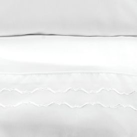 Jogo de Cama Imperial Casal com Bordado Havan Casa 4 pçs - Branco