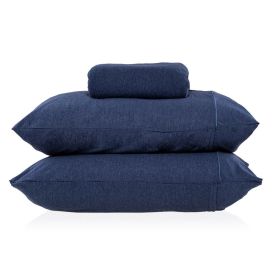 Jogo De Cama King Urban Confort Havan Casa 3 Pçs - Mar Noturno Azul
