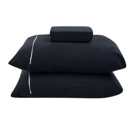 Jogo De Cama King Urban Confort Havan Casa 3 Pçs - Preto Mescla