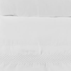 Jogo de Cama King Bordado Havan Casa 4 pçs - Branco