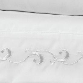 Jogo de Cama King com Bordado Imperial Havan Casa 4 pçs - Branco